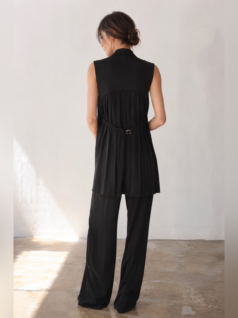 Twelfth Street by Cynthia Vincent Open Front Blazer Vest Size S